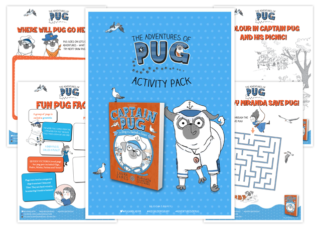 Captain Pug activity pack